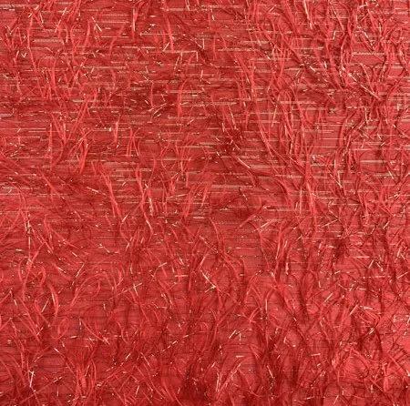 Fluffy jaquard  koraal met lurex  - The Fashion Basement